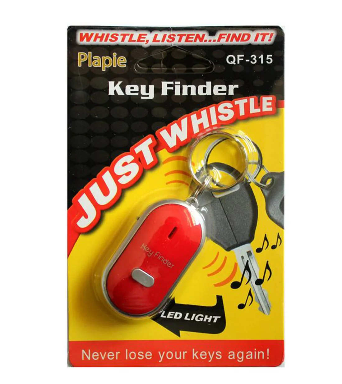 Wireless Whistle Key Finder Keychain For Women Men Anti-Lost Device Keyrings Electronic Anti-Theft Ellipse Plastic Key Search - Цвет: Розовый