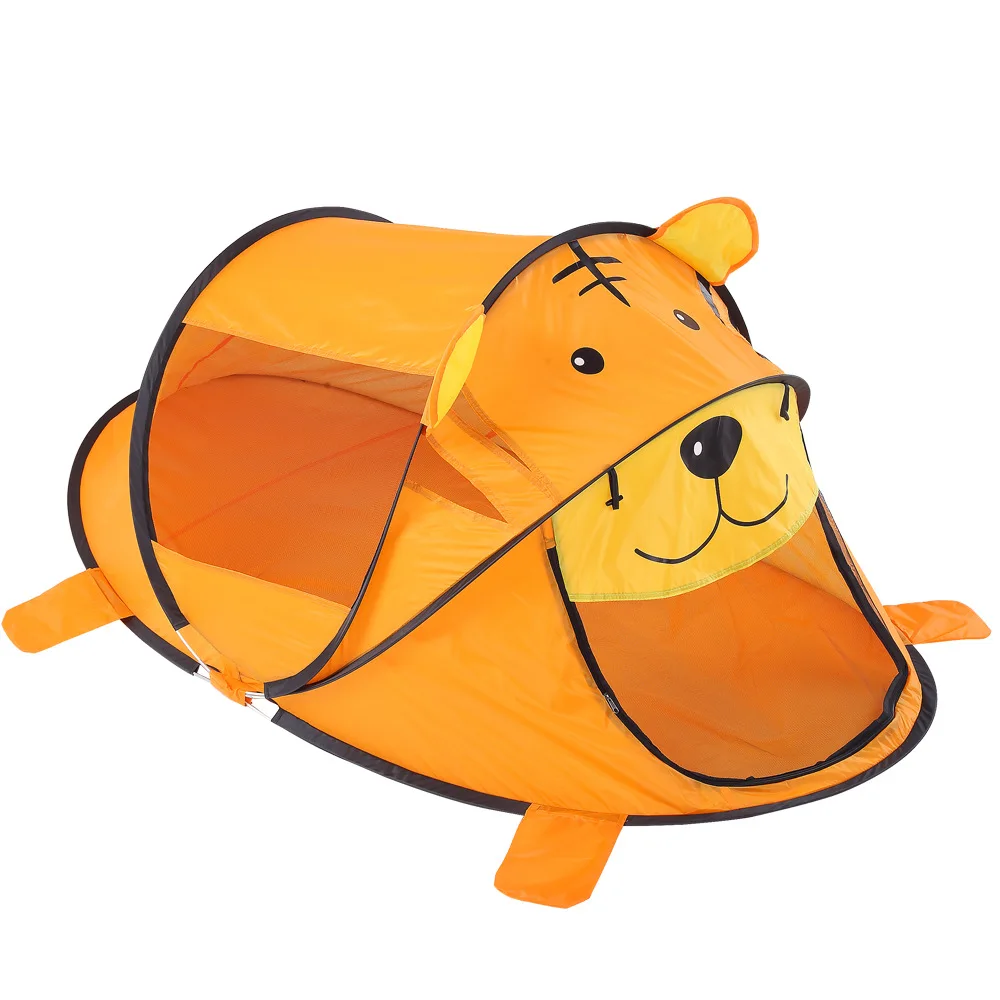 

Kid Tipi Foldable Tents Cartoon Tiger Dog Retractable Folding Tents Castle Indoor Outdoor Toys Pool for Baby Ocean Ball Play