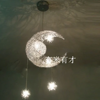 

Pendant Lights Lamparas Hot Sell New Arrival Brief Lamp Aluminum Wire Moon Pendant Light Source The Whole Network Free Shipping
