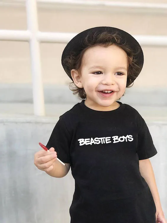 

Beastie Boys Letter Print Kids Child Tops Baby Girls Clothes Children T-shirts Boys Short Sleeve Summer T Shirts Fashion Tee