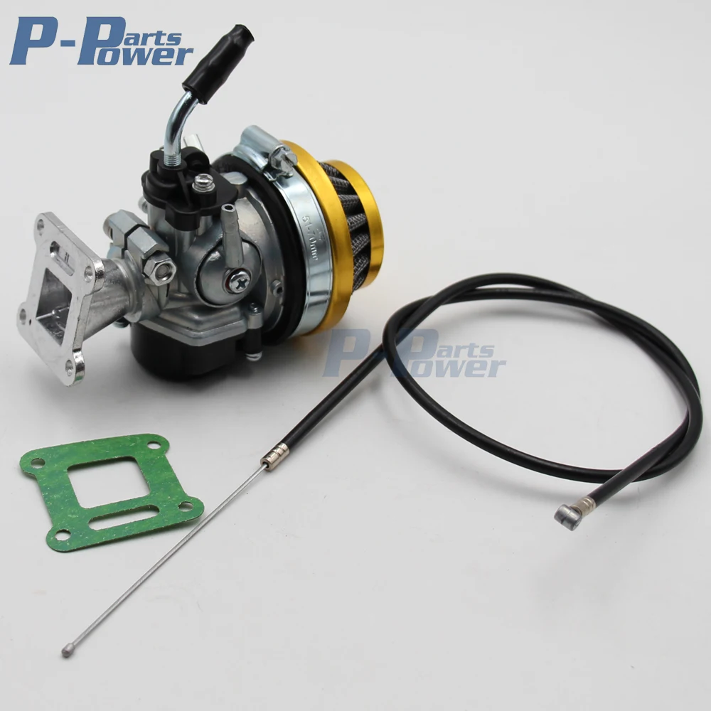 

Performance CARBURETOR Carburettor Air Filter Assembly 2 Stroke MOTORIZED BIKE 47cc 49cc 66cc 70cc 80cc Pocket Mini Bike Carb
