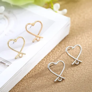 

SEA MEW 30 PCS Fashion Metal Alloy Gold Silver Color Stud Earrings Base Setting DIY Earrings Accessories For Jewelry Making