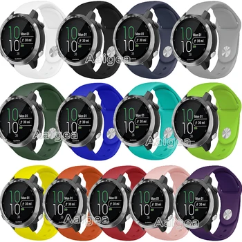 

Soft Silicone Watch Strap Band For Garmin Forerunner 645 Music Smart Watch Replacement Colorful Bracelet 20mm Wrist band straps