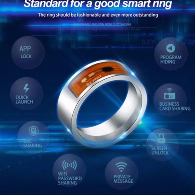 Смарт кольца EastVita многофункциональное водонепроницаемое умное кольцо NFC
