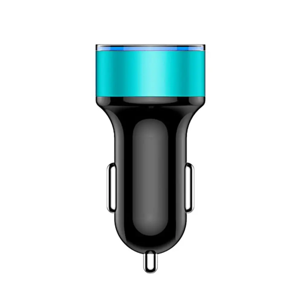 Автомобильное зарядное устройство с двумя USB, 5 В/3,1 А, светодиодный дисплей, универсальное автомобильное зарядное устройство для мобильного телефона, для iPhone, для Xiaomi, для huawei - Цвет: NO.4