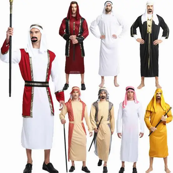 2017 Hot Halloween Kleding Kerst Maskerade Arabische Sheikh Prince