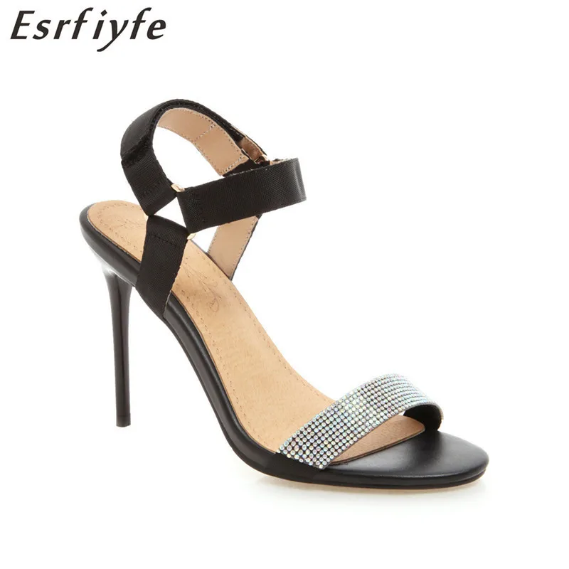 

ESRFIYFE 2019 New Arrival Summer Shoes Peep Toe Sexy Fashion Women's Sandals Thin Heel Pumps Princess High Heels Women Shoes