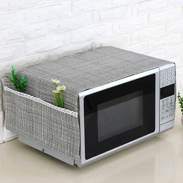 Best Offers 35*95cm Microwave Oven Dustproof Cover With Pockets Cloth Microwaves Protector Covers J2Y Best Offers 35*95cm Microwave Oven Dustproof Cover With Pockets Cloth Microwaves Protector Covers J2Y