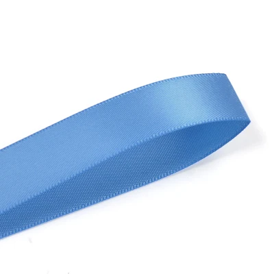 Elegant Blue Double Face Satin Ribbon - 100 Yards for Party & Wedding Decorations, Crafts, and Handmade Roses