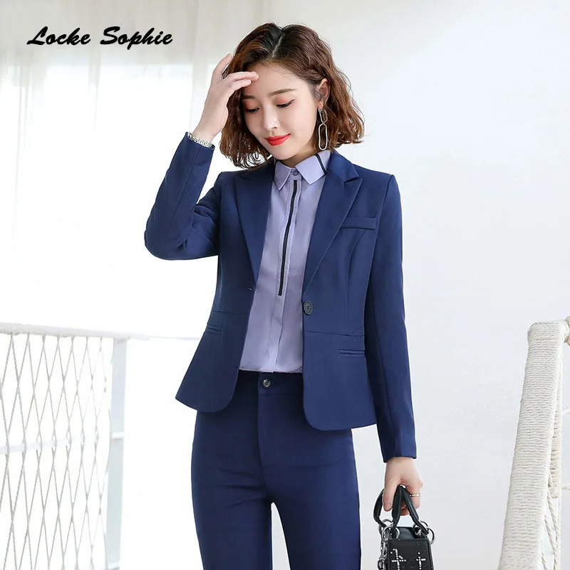 1pcs Womens Plus size Blazers coats 2019 Autumn cotton Long sleeves Small Suits jackets ladies Skinny Office Blazers Suits coats