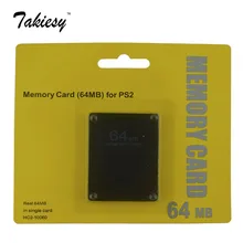 10 шт. розничная высокое качество Стандартный Полный накопитель черный 64 Мб для Playstation 2 карта памяти для ps2 карта памяти