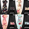 New Casual Floral Cotton Ties And Pocket Square Sets Flower Print Skinny Necktie For Men Mens Neck Tie Cravat 6cm Slim Neckties ► Photo 3/6
