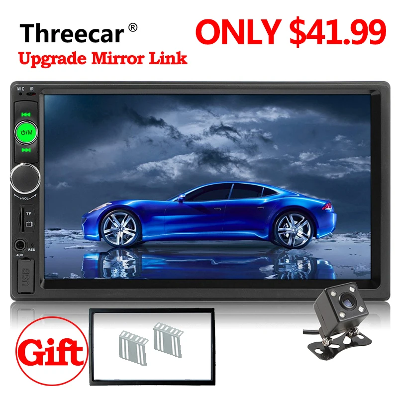 

Car Mp5 Player 7" 2 Din Autoradio LCD Touch Screen Bluetooth Car Radio Stereo With Multimedia Audio Video Auto Radio SD FM USB
