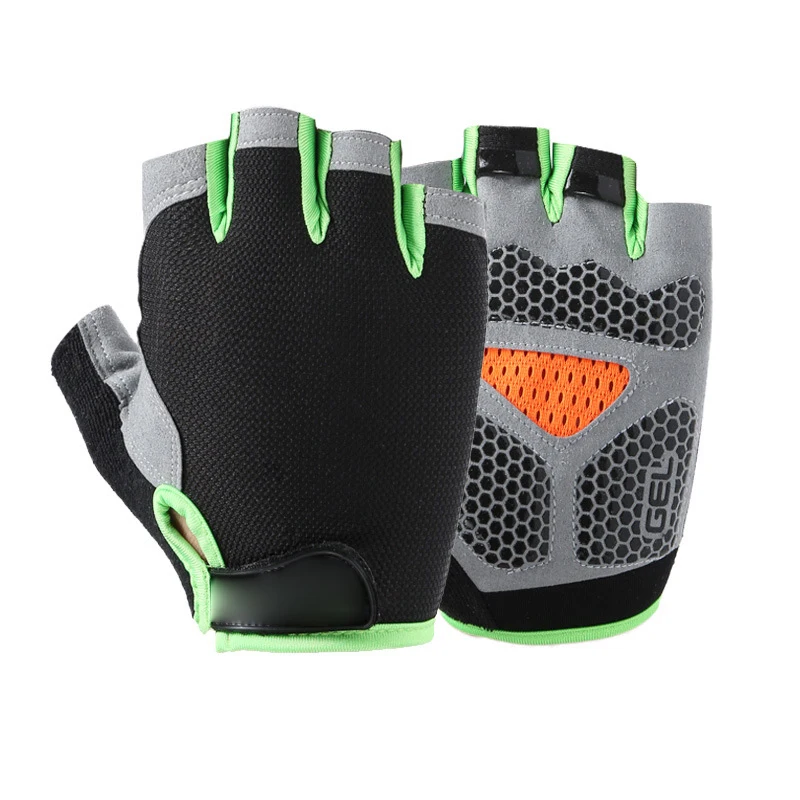 

Spring Half Finger Outdoor Sports Riding Men Women Fitness Gloves Non-slip Fingerless Breathable Protective Sunscreen Gloves