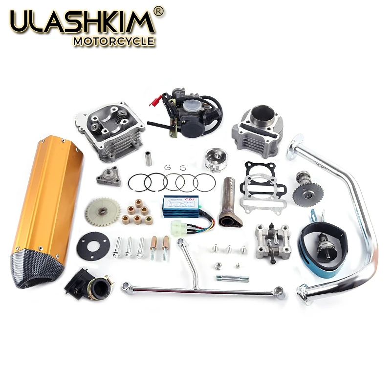 GY6 50/80 обновление GY6 100 50 мм QMB139 4 хода 137qma 139qmb комплект головных распределительных валов, масляных шестеренок, кольца|Двигатели| | АлиЭкспресс