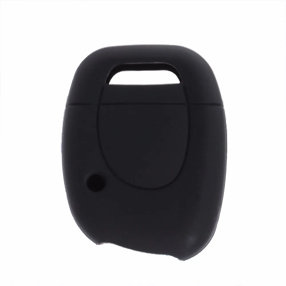 

1Pc Black Silicone 1 Button Car Key Fob Cover Case For Renault Clio Kangoo Twingo Auto Car Key Protection Cover C45