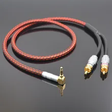 MonsterProlink Стандартный 100 стерео 3,5 мм правый угол на 2RCA аудио кабель красный для MP3 компакт-дисков DVD ТВ аудиофильский кабель