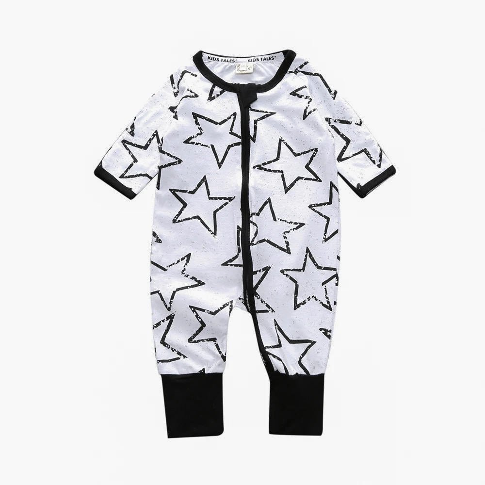 Детская одежда для новорожденных, комбинезон с круглым вырезом и рисунком на молнии, осенний костюм для малышей 0-24 месяцев, Пижама для маленьких мальчиков и девочек - Цвет: 12