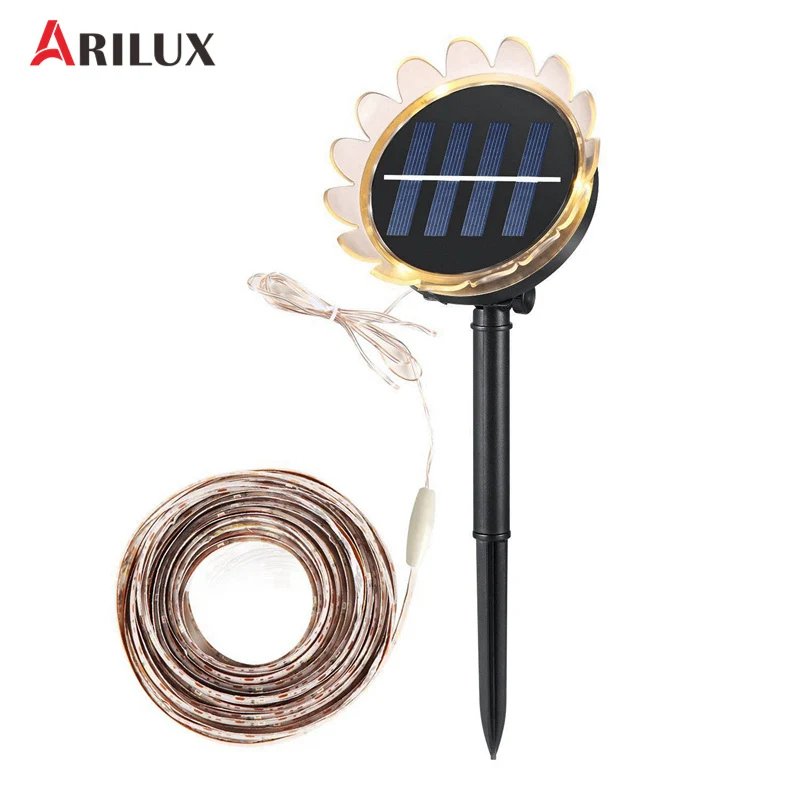 

ARILUX LED Light Strip DC2V/180mA 5M 100Leds 2835smd Holiday Light Waterproof IP65 Solar Powered Led Light