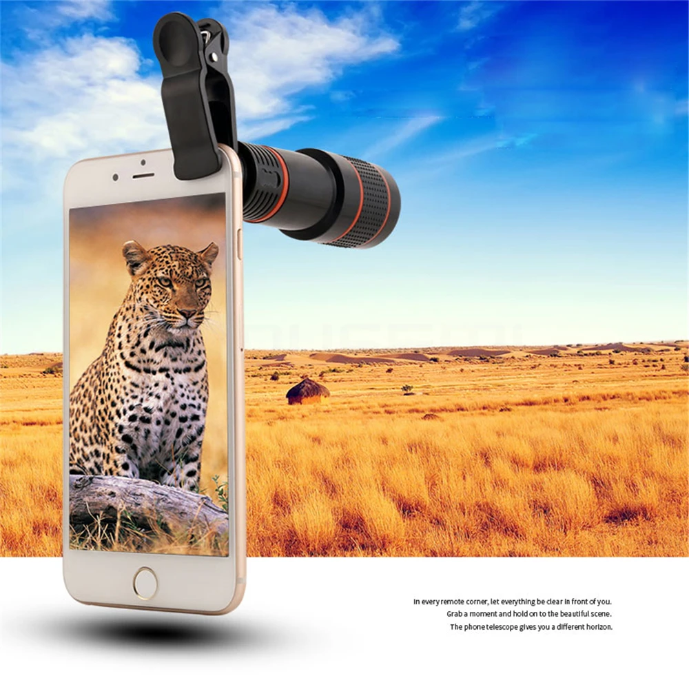 MOUSEMI 12X Mobile Phone Lens For iPhone Universal Clip 12x Zoom Celular Lens For Smartphone Camera Lenses on phone Telephoto    (6)