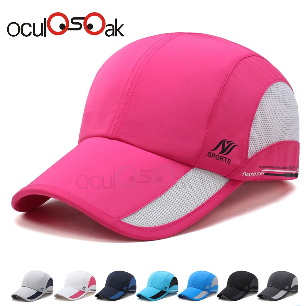 

8 Colors Mesh Baseball Cap Summer Print Letter Quick Dry Mesh Unisex Hat Adjustable Fishing Men's Cap Cotton Workout Gorras