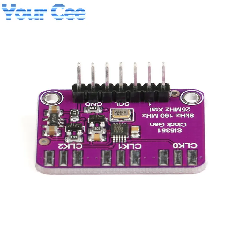 

Si5351 Clock Signal Generator Module High Frequency Signal Square Wave Clock Gen Breakout Board 25MHz Crystal Controller Signal