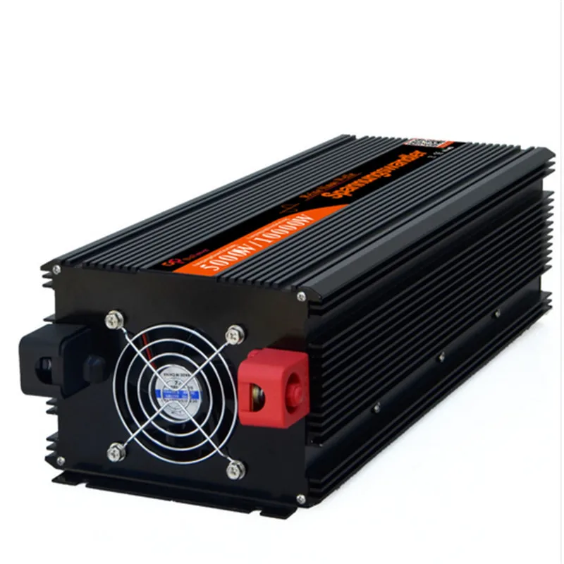 

EDECOA pure sine wave grid tie inverter 5000w DC 24v AC 220v 230v 10000w peak power solar inverter free shipping