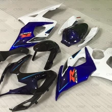 Для Suzuki GSXR1000 2005-2006 K5 Обтекатели GSX R 1000 06 мотоцикл обтекатель GSXR 1000 06 синий черный Обтекатели из белого пластика