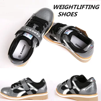

2016 Professional Weightlifting Training Leather Slip Resistant Weightlifting Shoes 35-45