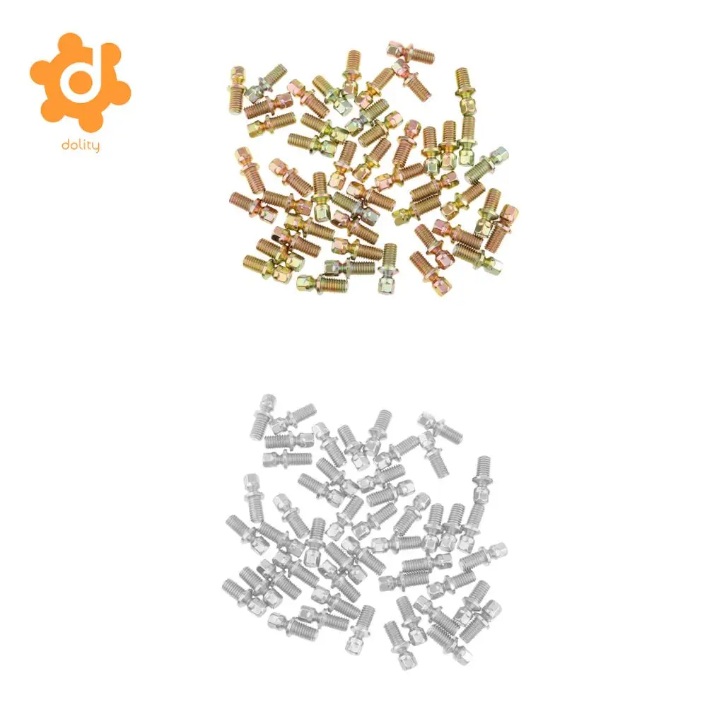 dolity 50 Pieces Ignition Anti Theft Locking Bolt Screws M8X16mm for Honda 
