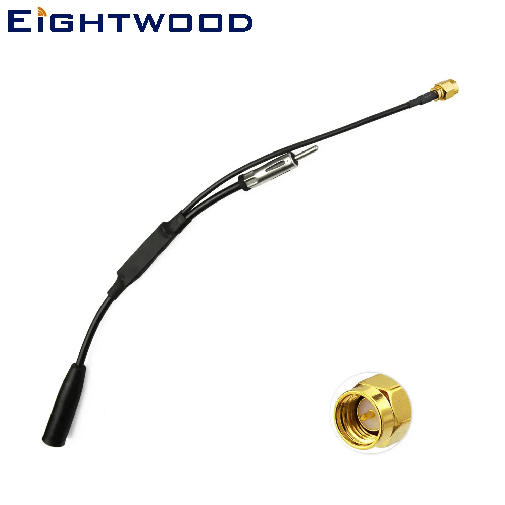

Eightwood Conversion DAB/DAB+ Radio Antenna Aerial DAB Converter/AM/ FM Converter/Splitter with SMA Adapter For AutoDAB