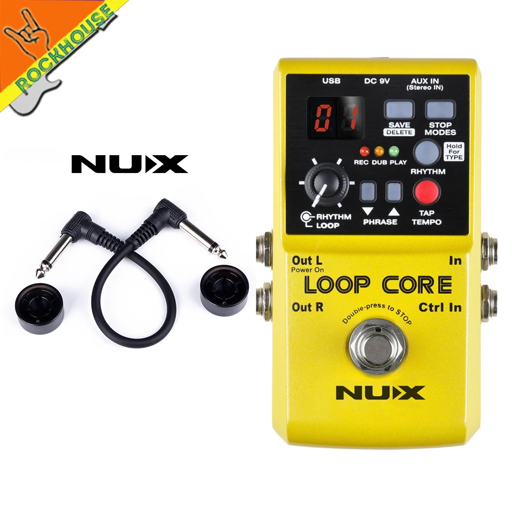 Педаль для гитары NUX Loop Core циклическая станция 6 часов записи встроенные узоры