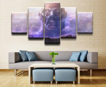 

5 Panels Attack on Titan Colossal Titan Poster Wall Art Picture Home Decor Boy Room Canvas Print Wall Picture Printing On Canvas