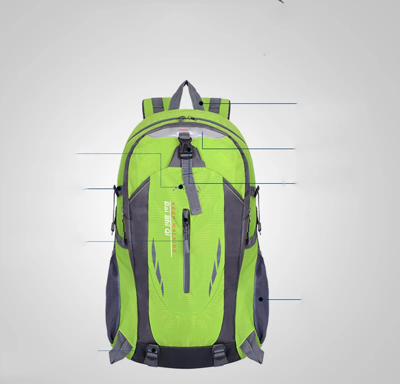 40L Waterproof Durable Outdoor Climbing Backpack Women&Men Hiking Athletic Sport Travel Backpack High Quality Rucksack (8)