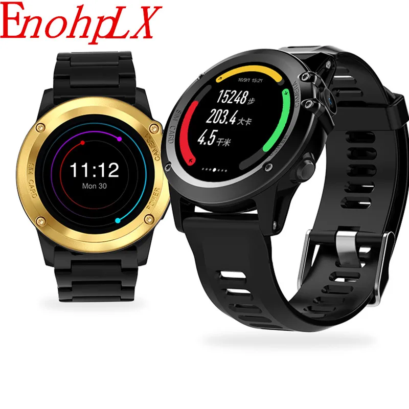 

EnohpLX H1 Smart Watch MTK6572 IP68 Waterproof GPS Wifi 3G Camera 400*400 Heart Rate Monitor 4GB 512MB For Android IOS PK KW88