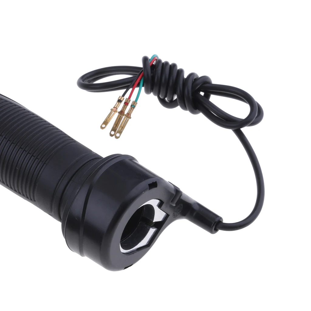 24V 36V 48V Bike Twist Throttle HandGrip + Cable +Battery Capacity Display