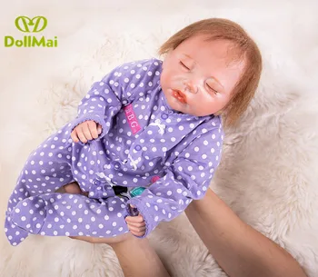 

DollMai Silicone Reborn Baby Dolls 20"50cm Lovely Doll Reborn real sleeping baby newborn dolls child gift Bonecas Bebes Reborn