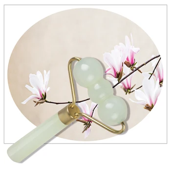 

Jade Roller Massage Remove Eye Dark Circles Relax Beauty Face-lift Massage Wheel