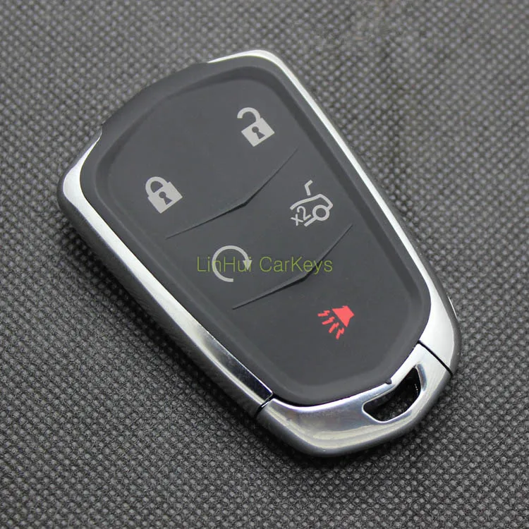 

PINECONE Key Case for CADILLAC ATS XTS CTS CT6 XT5 ATS L Remote Key 5 Buttons Remote Blank Key Shell 1 PC With Uncut Blade