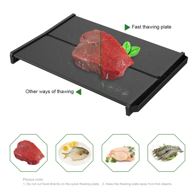 Fast Defrosting Tray Thaw Frozen Food Meat Fruit Quick Defrosting Plate Board Defrost Kitchen Gadget Tool 2019 Fast Defrosting Tray Thaw Frozen Food Meat Fruit Quick Defrosting Plate Board Defrost Kitchen Gadget Tool 2019
