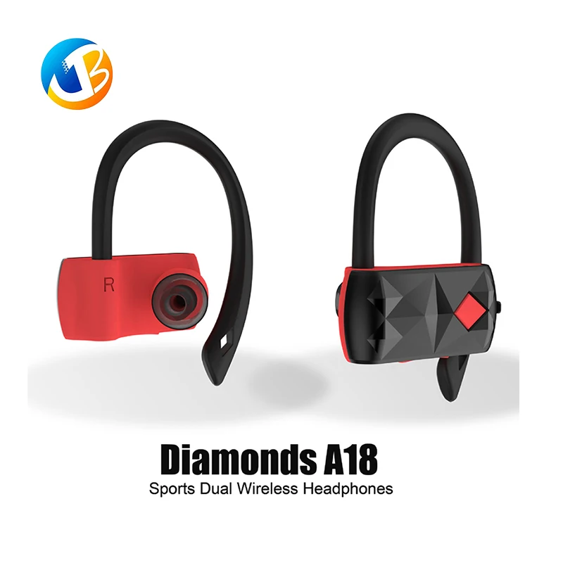 

Original A18 TWS Bluetooth Earphones With MIC Ear hook wireless sports headsets HD calls Voice Control for phones tablets laptop