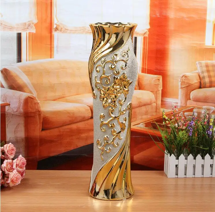 

60 cm ground ceramic vase Large living room furnishing articles