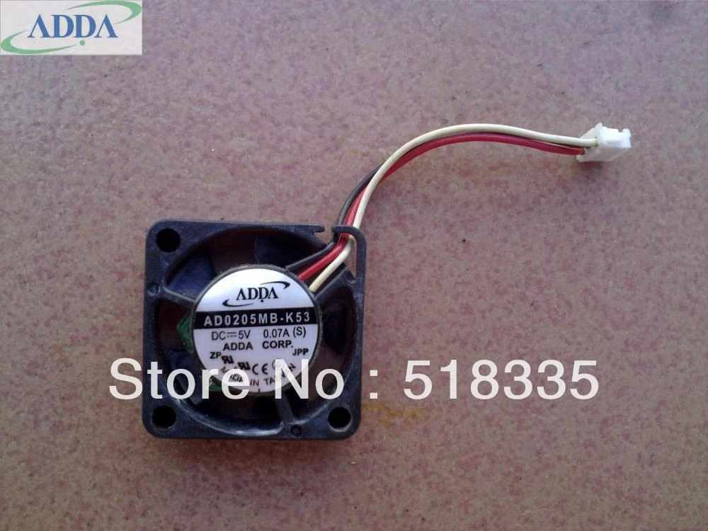 

ADDA AD0205MB-K53 2507 2CM 5V DC 0. 07A mini cooling fan