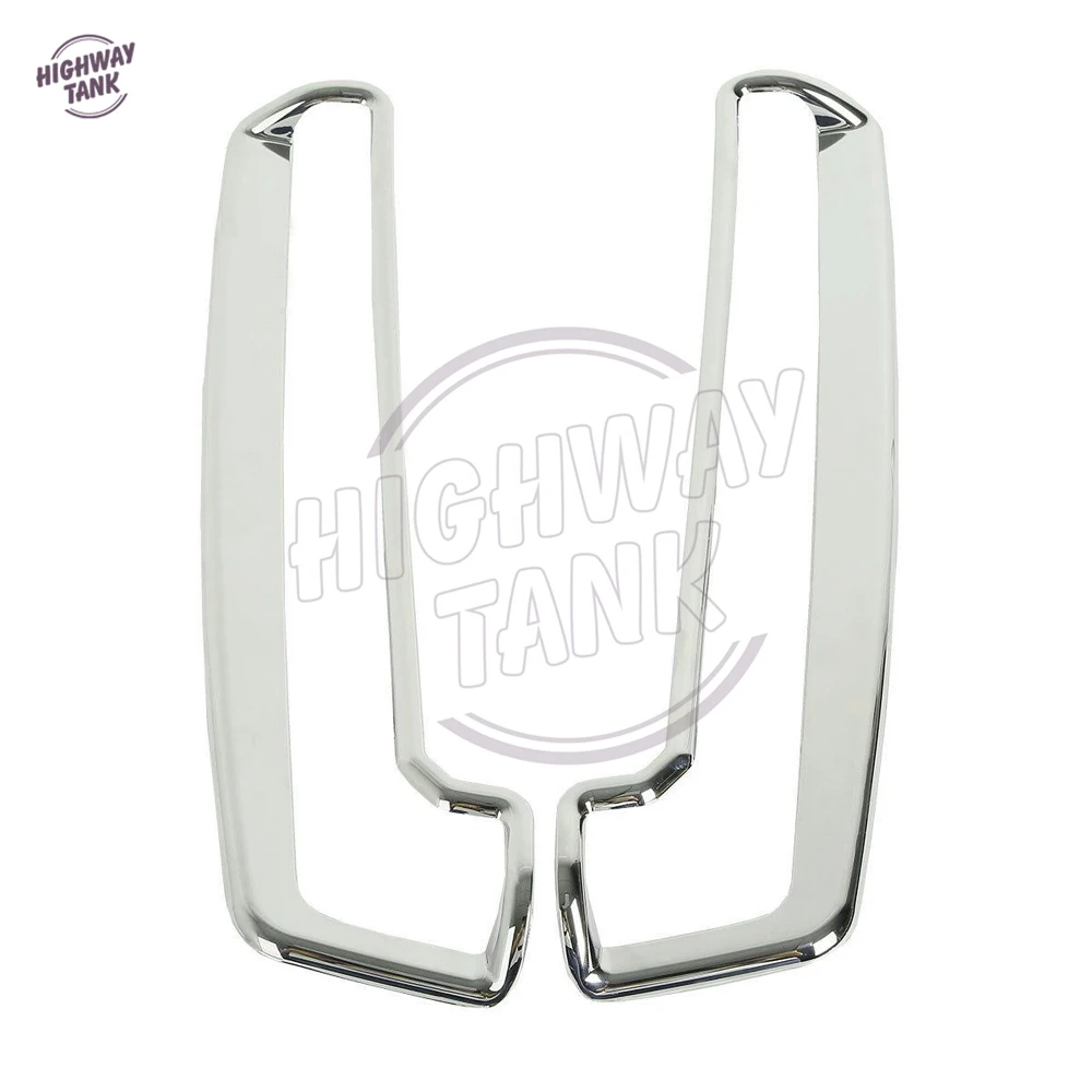 Chrome Motorcycle Tour Pak Side Marker Light Trim Rear Decoration case