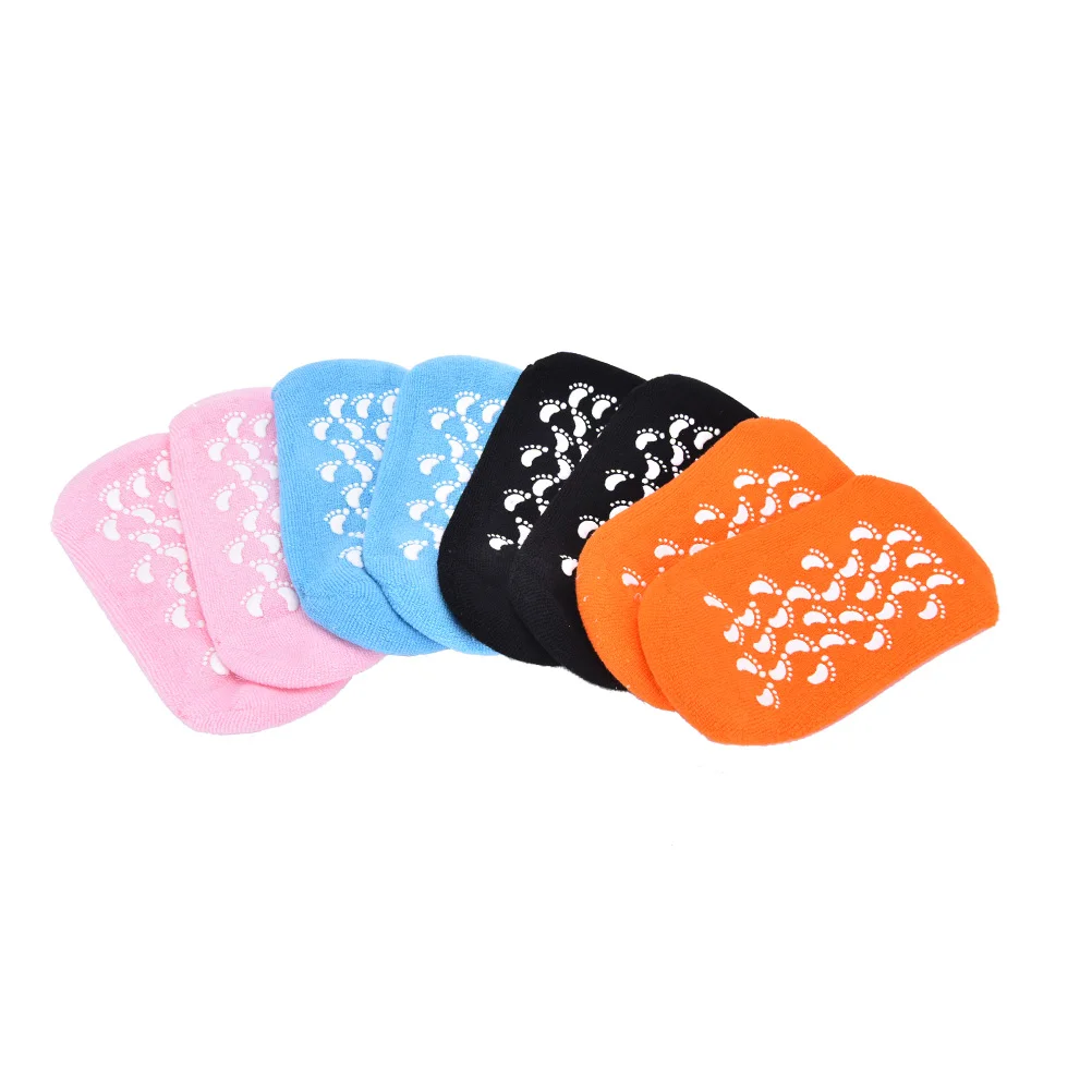New 1Pair Silicone Socks Whitening Exfoliating Foot Mask Gloves Spa Gel