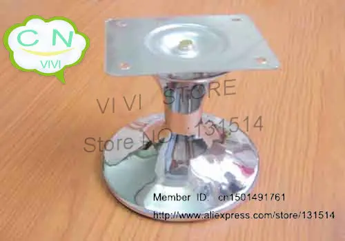 H98mm Flower Vase Shape Chrome Finishing Metal Leather Sofa Legs Chrome Finishing Metal Leather Sofa