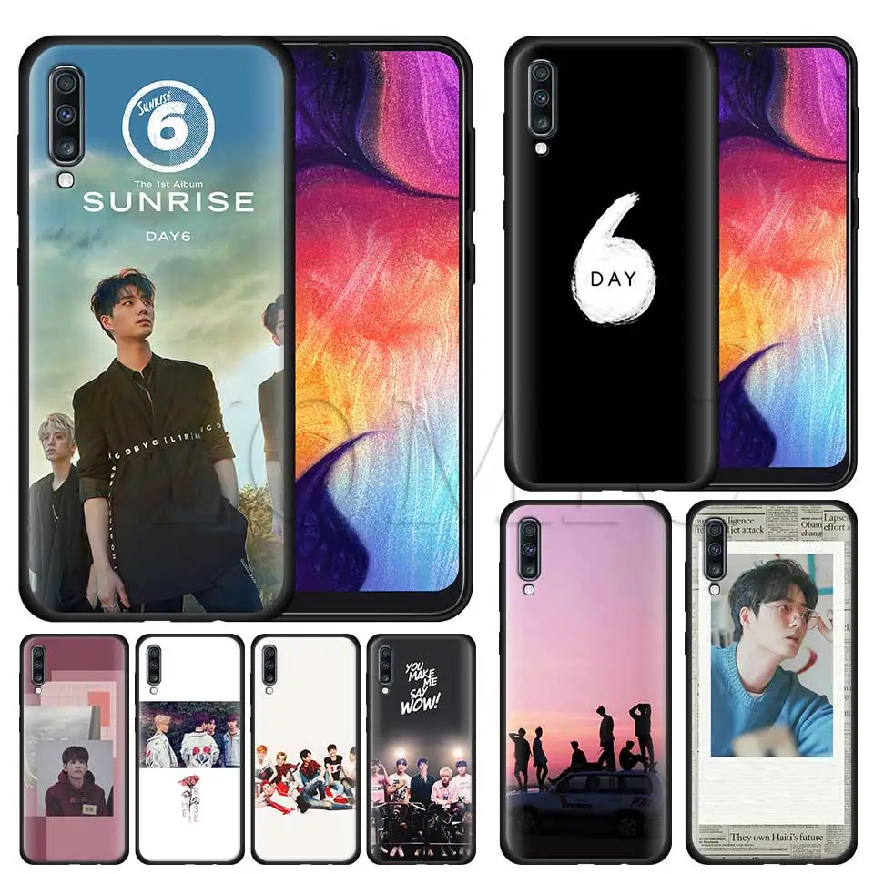 

day6 kpop Silicone Soft Case for Samsung Galaxy A50 A40 A70 A30 A20 A80 A6 A7 A8 Plus A9 2018 Black Case Coque
