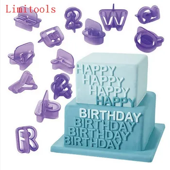 

New 40pcs Alphabet Number Letter Character Fondant Cake Decorating Set Icing Cutter Mold Moulds Cake Tools Cake Decoration