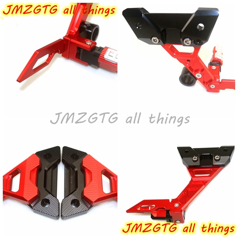 Noir JFG RACING Repose-pieds arri/ère r/églables CNC pour moto Kawasaki ZX10R ZX-10R 2006 2007 2008 2009 2010
