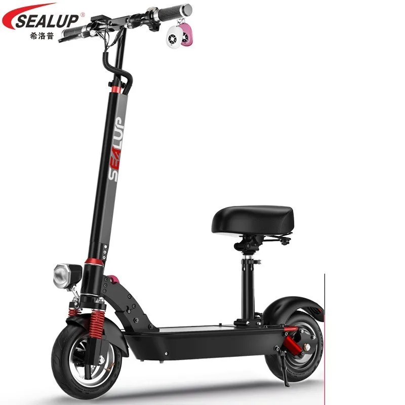 

SEALUP Electric Two-wheel Scooter Adult Folding Mini Electric Bike Electric Bicycle Generation Drive Electric Car Female